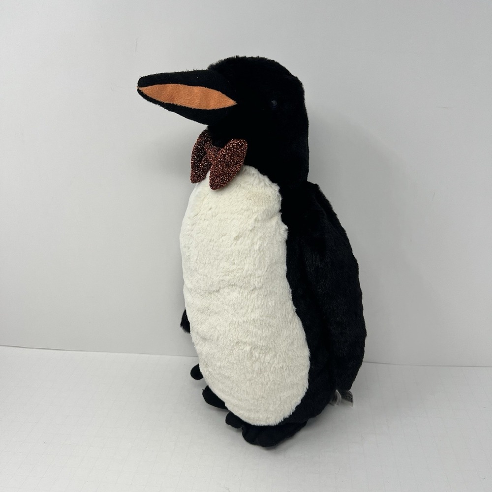 Jellycat Jazzy Emperor Penguin Medium Plush 13" Soft Stuffed Animal With Bow
